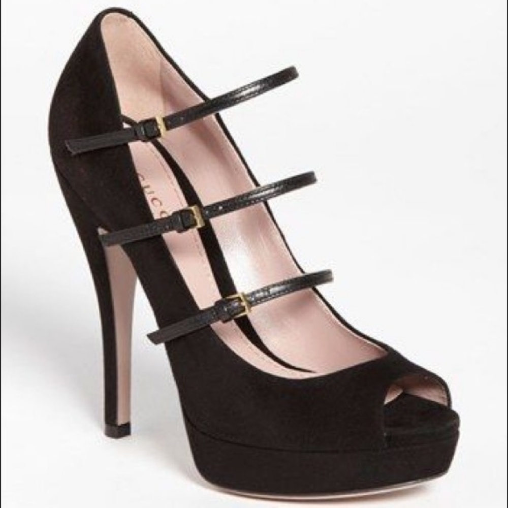 Gucci High Heel Open Toe Pumps Shoes